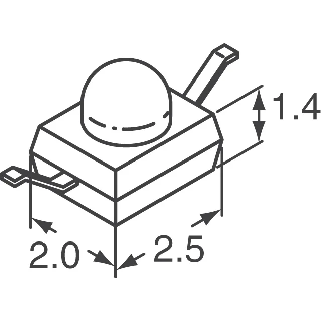 TEMT1000 Vishay Semiconductor Opto Division  Optical Sensors - Phototransistors